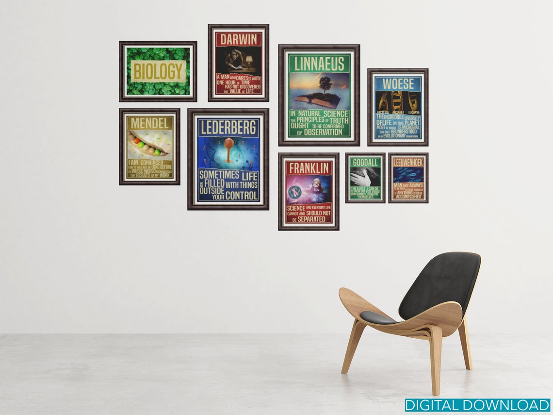 Biology Science Art Сollege Dorm Decor / Biology Decor Science Etsy