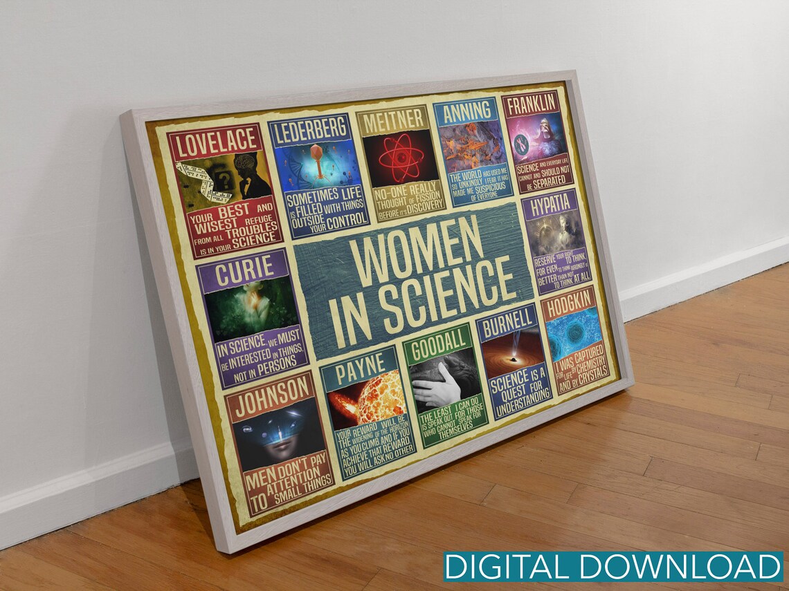 Women in Science Women in STEM Science Print Science - Etsy