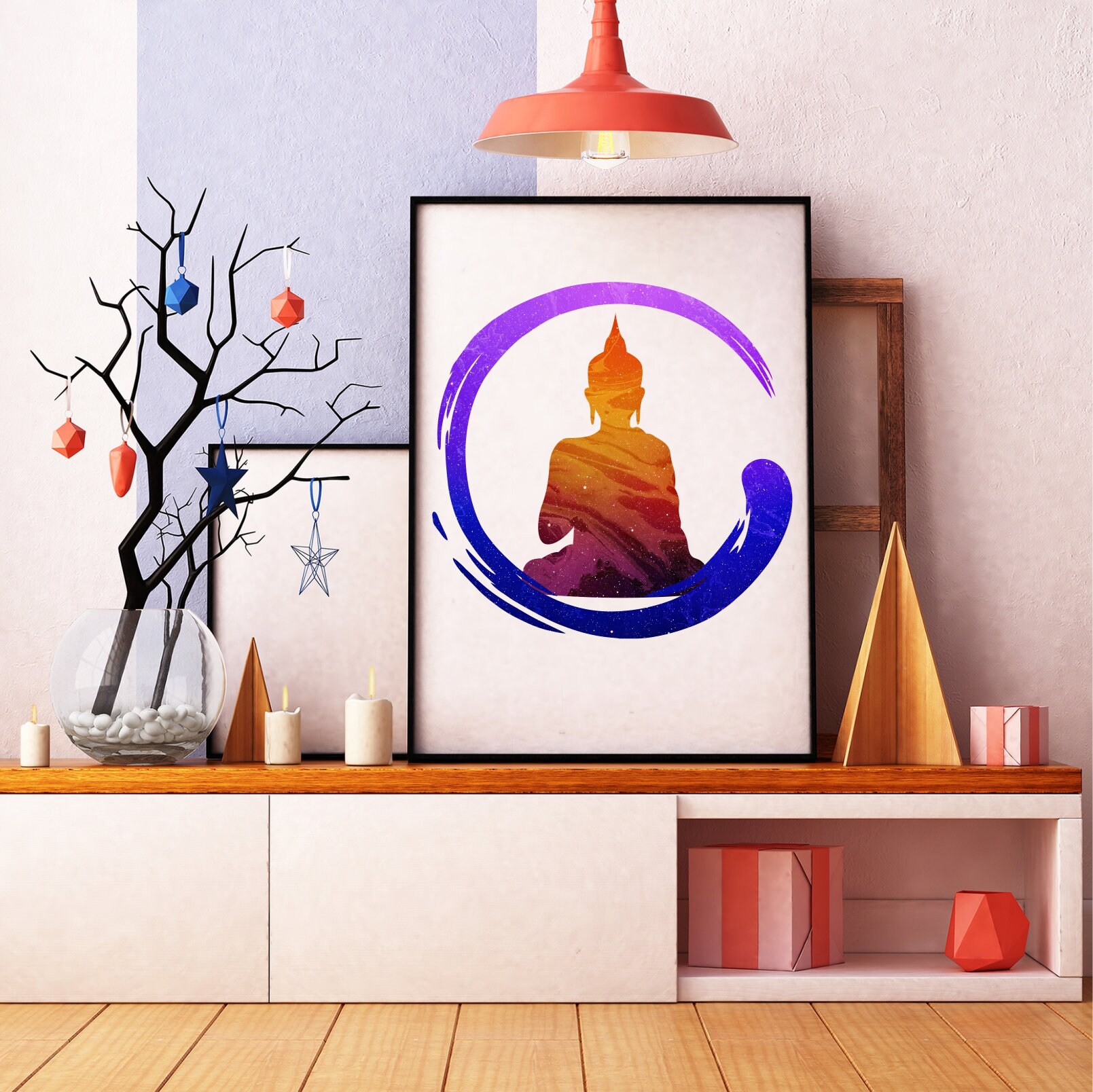 Buddha Wall Art Aesthetic Room Decor Zen Wall Art Etsy