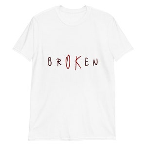brOKen T-Shirt Grunge Clothing, Grunge Shirt, Emo, E-girl, E-boy, Goth, Aesthetic Clothing, Aesthetic Shirt, Grunge, Mall Goth, Trad Goth