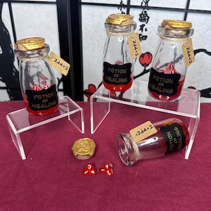 DnD Potion of Healing Glass Bottle