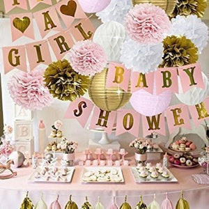 rose gold centerpieces for baby shower