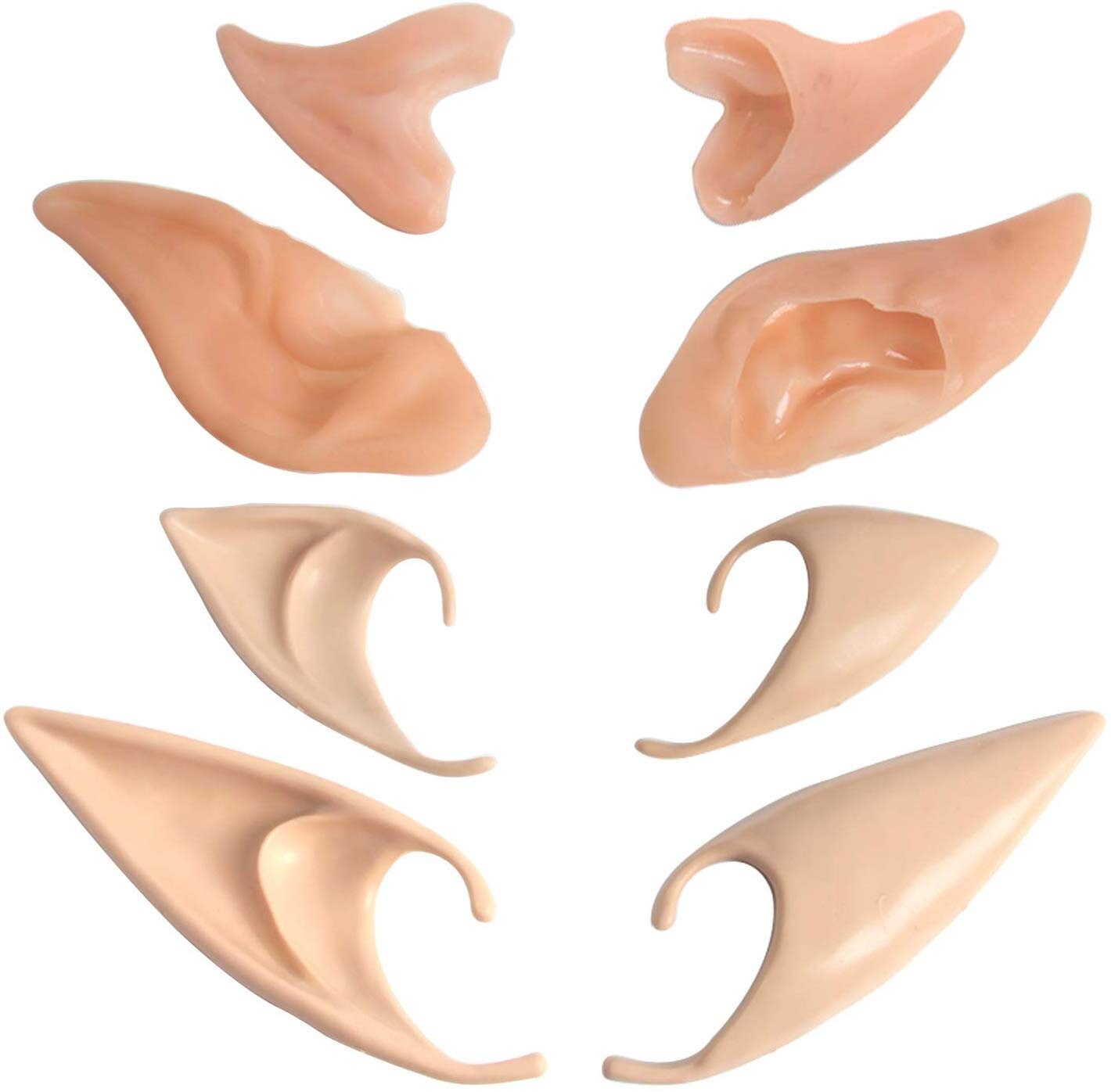 Latex Elf Ears Set of 4 Pointy Ears for Halloween Vampire Etsy