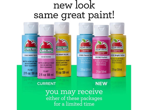  Apple Barrel Acrylic Paint Primary Colors (2 Ounce Bottles) &  Artist Paint Palette Set