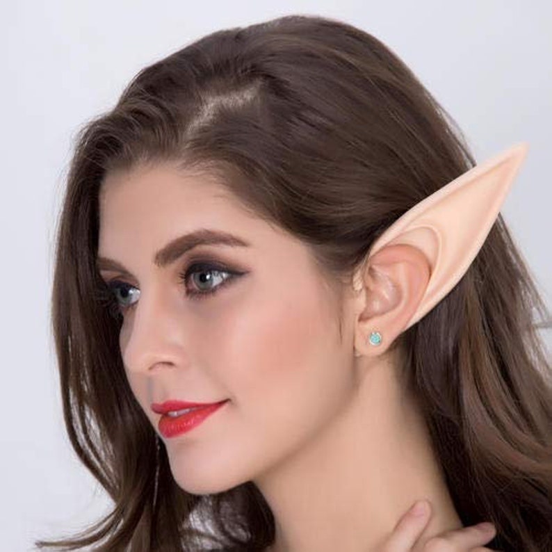Latex Elf Ears Set Of 4 Pointy Ears For Halloween Vampire Etsy