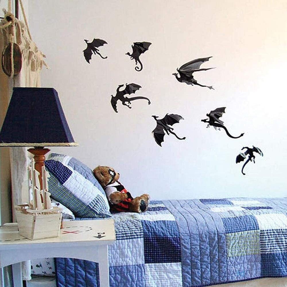 3D Dragon Wall Decals for Dragon Party Decor Fantasy Etsy