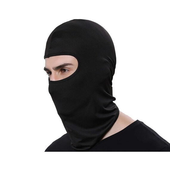 Black Balaclava Full Face Mask to wear under Plague Doctor Etsy