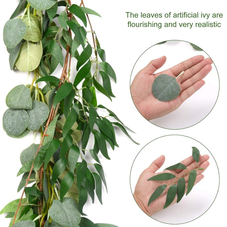 Artificial Willow and Eucalyptus Garland for a Wedding Arch Etsy