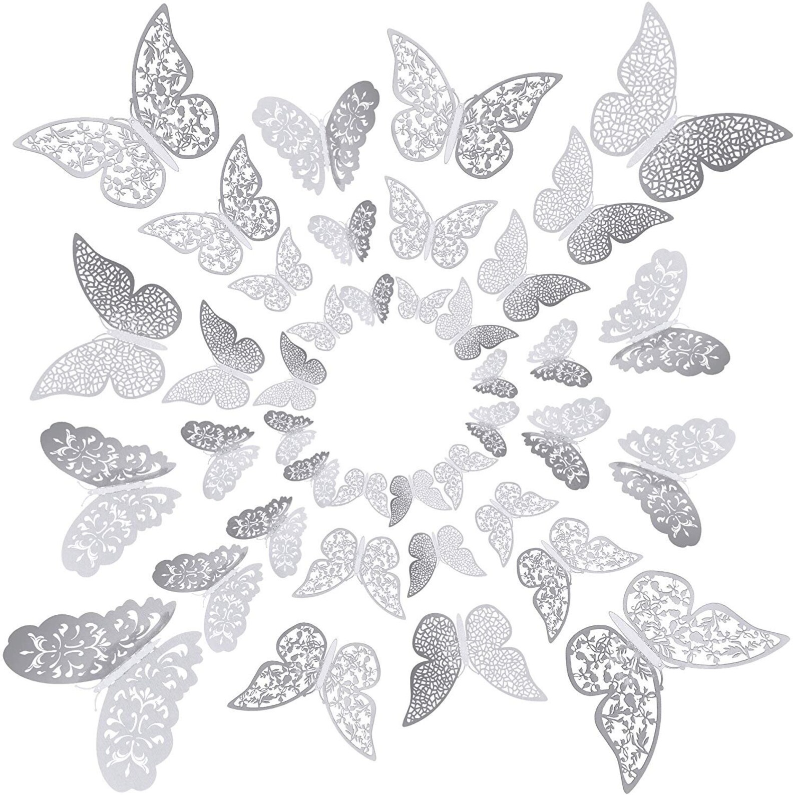 3D Rose Gold Butterfly Wall Decal for a Wedding Backdrop Etsy