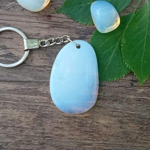 Moonstone Crystal Pendant Keychain – Love & Romance Gemstone Keychain