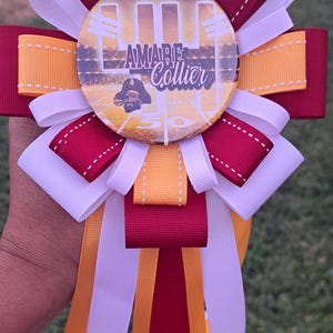 Custom Graduation Memorial button with ribbon