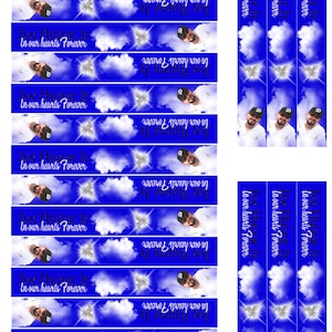 Sublimation Rest In peace ribbons, memorial ribbon template Photoshop Affinity SVG