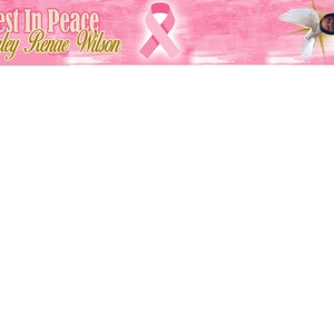 Breast Cancer Sublimation Rest In peace ribbons, memorial ribbon template Photoshop Affinity