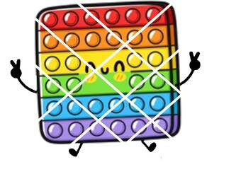 Pop It fidget toy, clipart, printable, PNG and SVG for tshirts