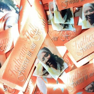 Customized Memorial Ribbons Funeral Ribbons Rest in Peace - Etsy