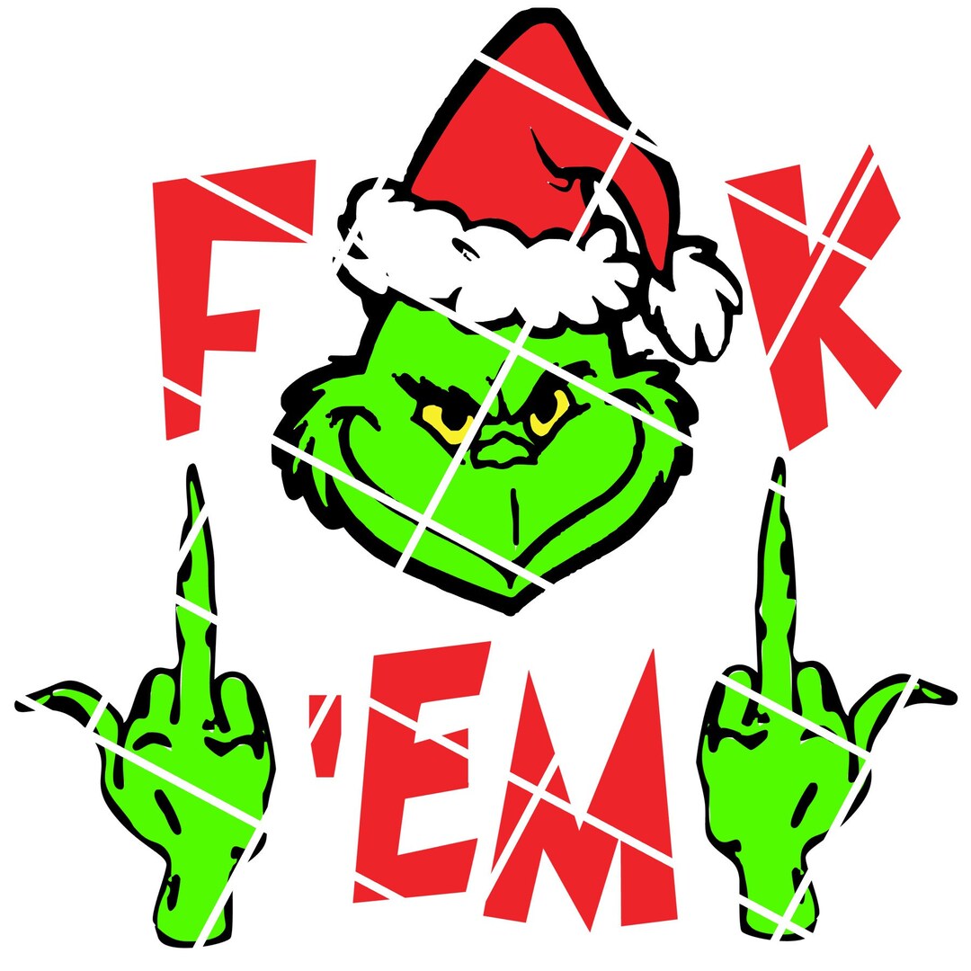 Grinch Middle Finger, Sublimation , Svg, Xmas Shirt Etsy
