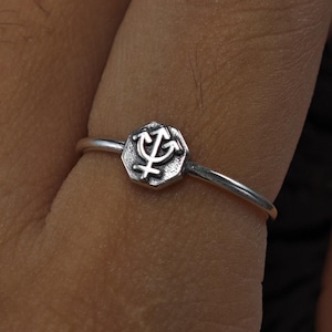 Silver Neptune Ring