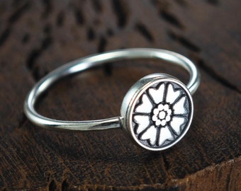Silver Lotus Ring