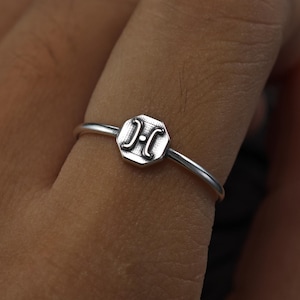 925 silver Uranus Planet Ring,Uranus Ring,Solar System Ring,Space Jewelry,Galaxy Jewelry,Zodiac Horoscope Jewelry,Hexagon Shape Jewelry