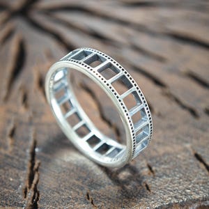 925 Silver Grid Ring