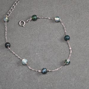 Moosachat Stein Armband