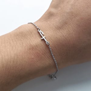 Personalized Initial Bracelet: Sterling Silver Letter Charm, Birthday Gift