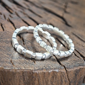 925 silver Square ring