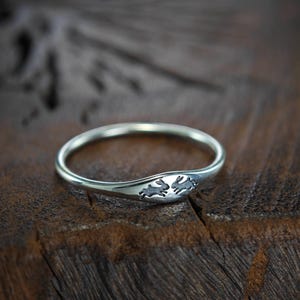 Silver Kiss Rabbits Ring, Liten Kanin Ring bild 4