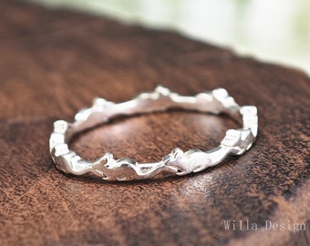 925 silver rat band ring,custom mouse family jewelry,animal ring,Original Design Minimalist hand-made jewelry