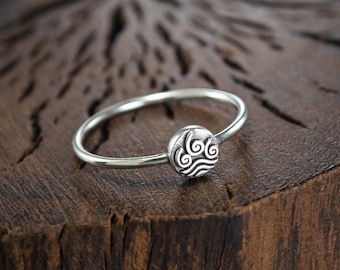 925 Silver Air Symbol Ring