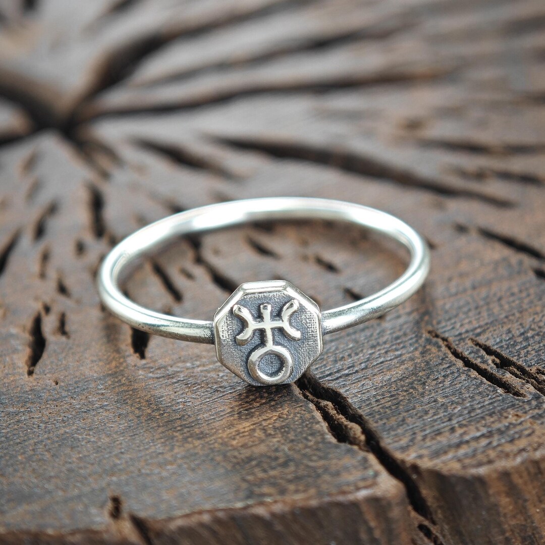 Urannus Ringe Silver Uranus Planet Ring - Etsy