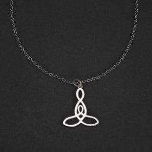 Silver Infinity Heart necklace,Mother & Child Symbol necklace,Eternity love jewelry,Minimalist jewelry