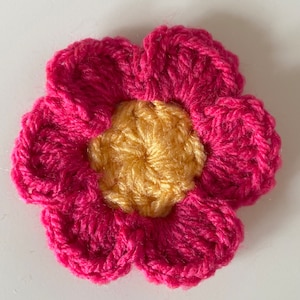 CROCHET PATTERN, Crochet flowers pdf pattern, US terms (English only) image 4