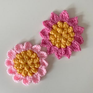 CROCHET PATTERN, Crochet flowers pdf pattern, US terms (English only) image 6