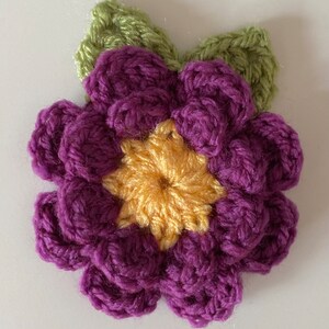CROCHET PATTERN, Crochet flowers pdf pattern, US terms (English only) image 5