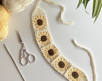 CROCHET PATTERN headband ‘Flower Festival’ US terms (English only)