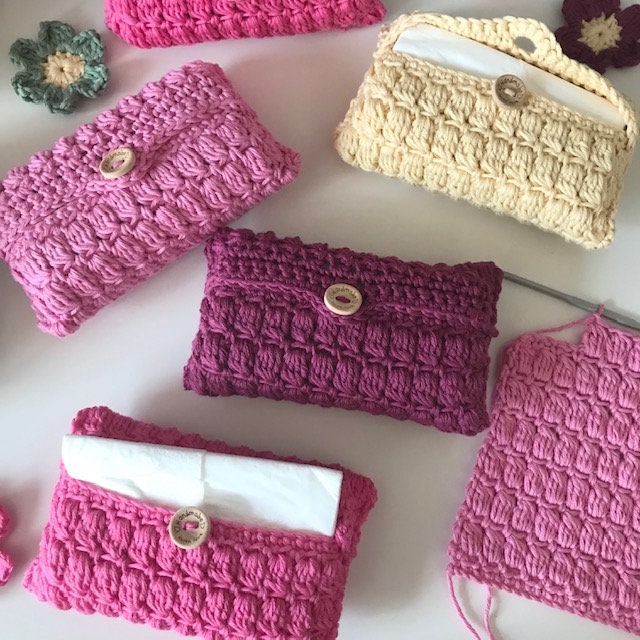 CROCHET PATTERN Pocket Tissue Cover. US Terms (english Only) - Etsy
