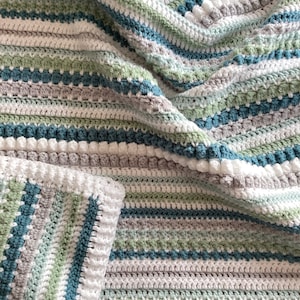 CROCHET PATTERN Cobbly Pops baby blanket US terms (English only)