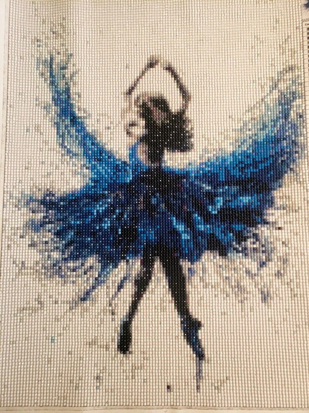 Blue Ballerina Diamond Painting Completo Etsy Italia