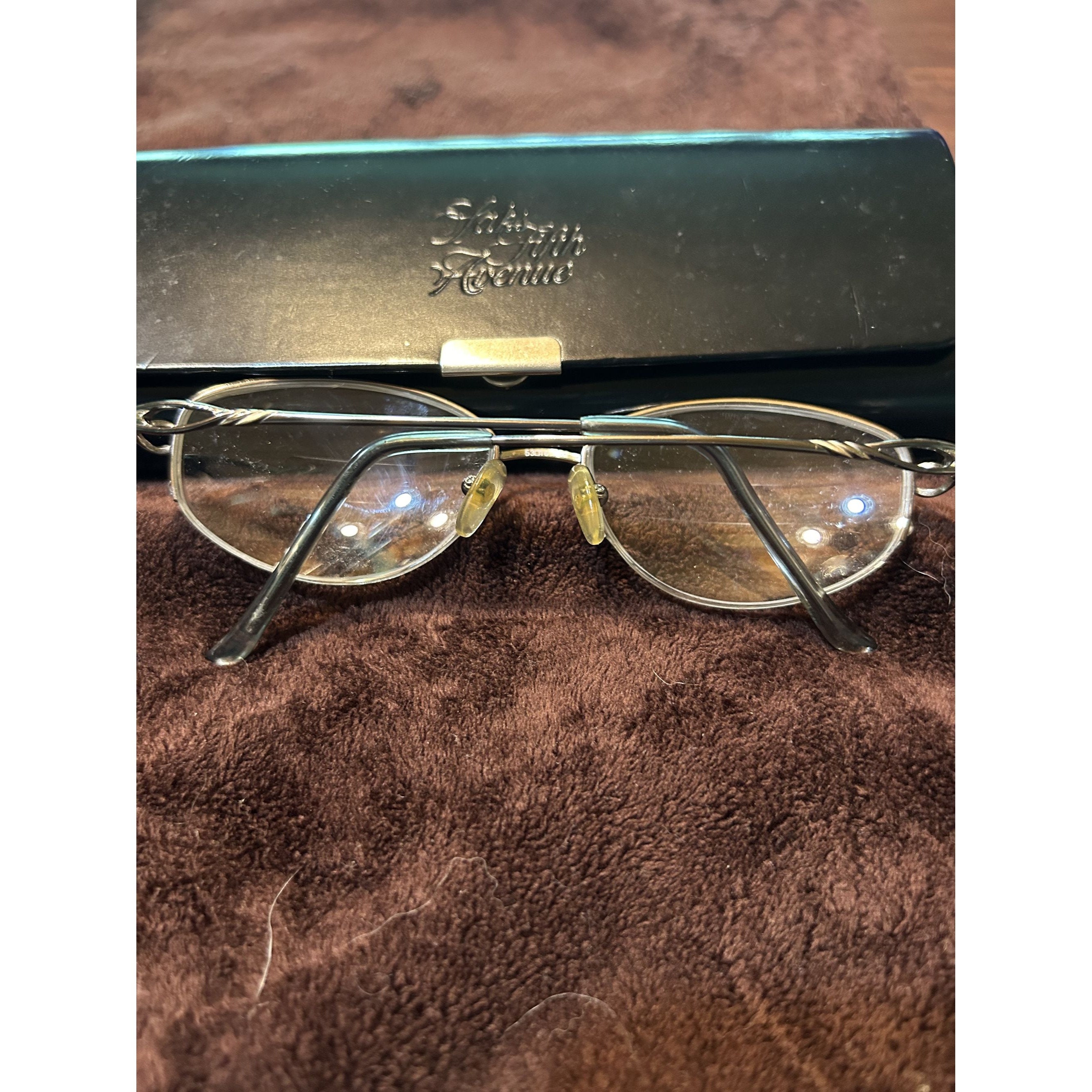 Vintage Saks fifth Avenue Sunglasses Prescription attached in this glasses. NEW SAKS FIFTH AVENUE S5A 176 RM2 BROWN CRYSTAL AUTHENTIC  main image 2
