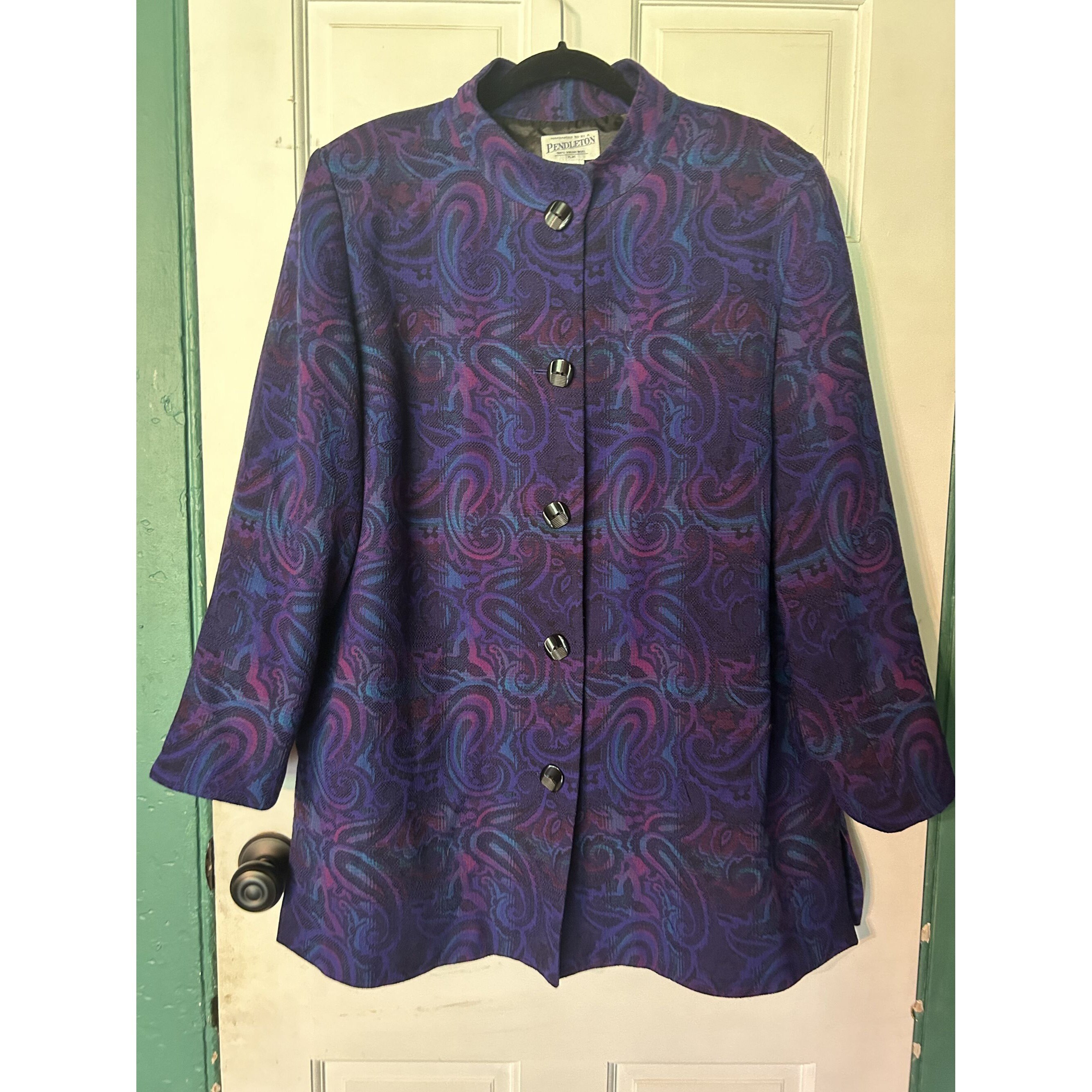 Veste De Costume Pendleton En Laine Violette - Taille 2XL - Occasion Très Bon état