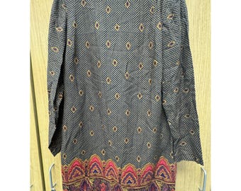 Vintage First Focus Womens Geometric Print Dress Size 9/10