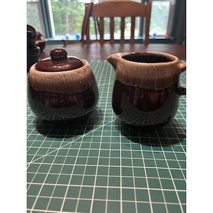 Vintage McCoy USA Creamer & Sugar Set