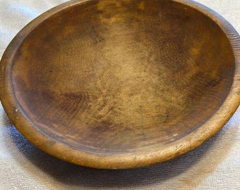 Vintage Holzschale 20,3 cm Durchmesser Handgefertigtes Rustikales Dekor