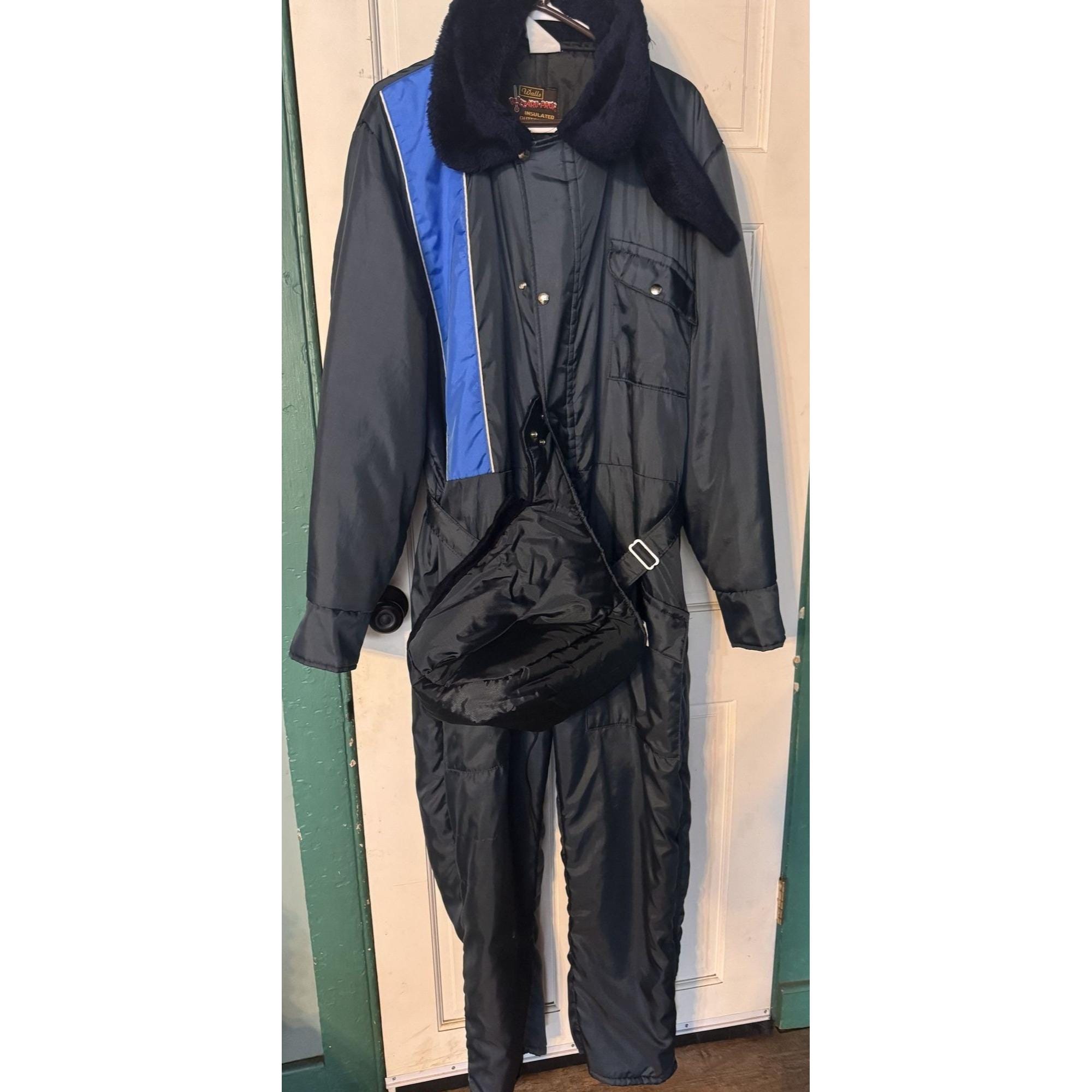 Vintage Walls Blizzard-pruf Insulated Coveralls Large Tall Faux