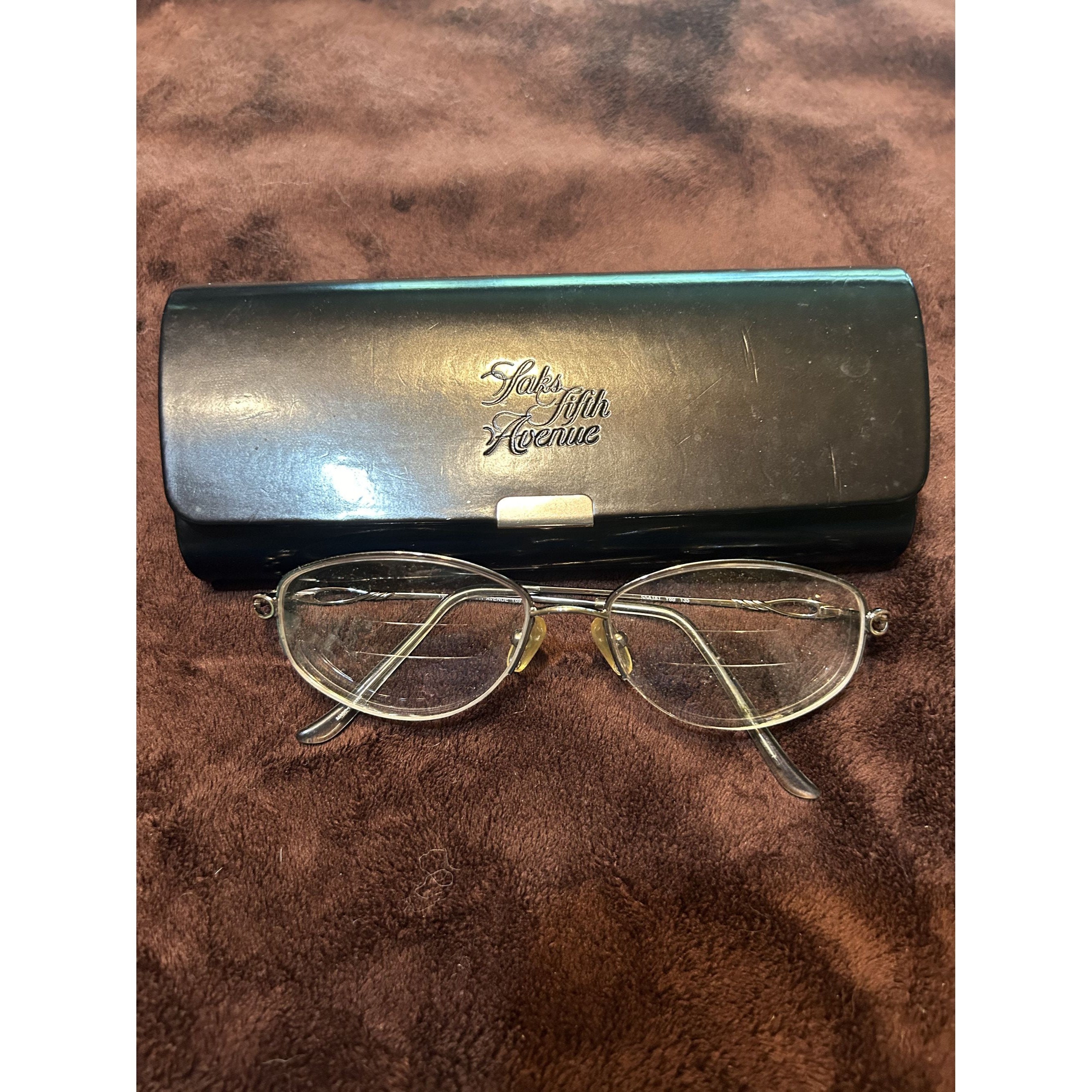 Vintage Saks 5th Avenue Glasses With Case - Etsy display picture 2