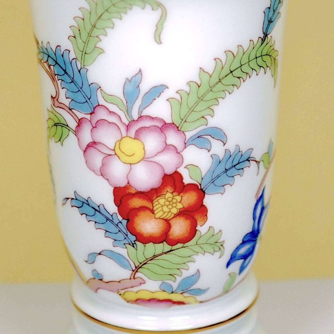 Vintage Rosenthal Vase with Flowers Etsy