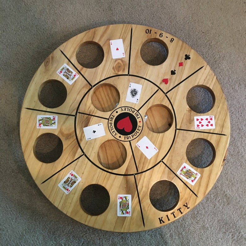 Tripoley Game Board Hand Crafted Michigan Rummy Rummoli | Etsy