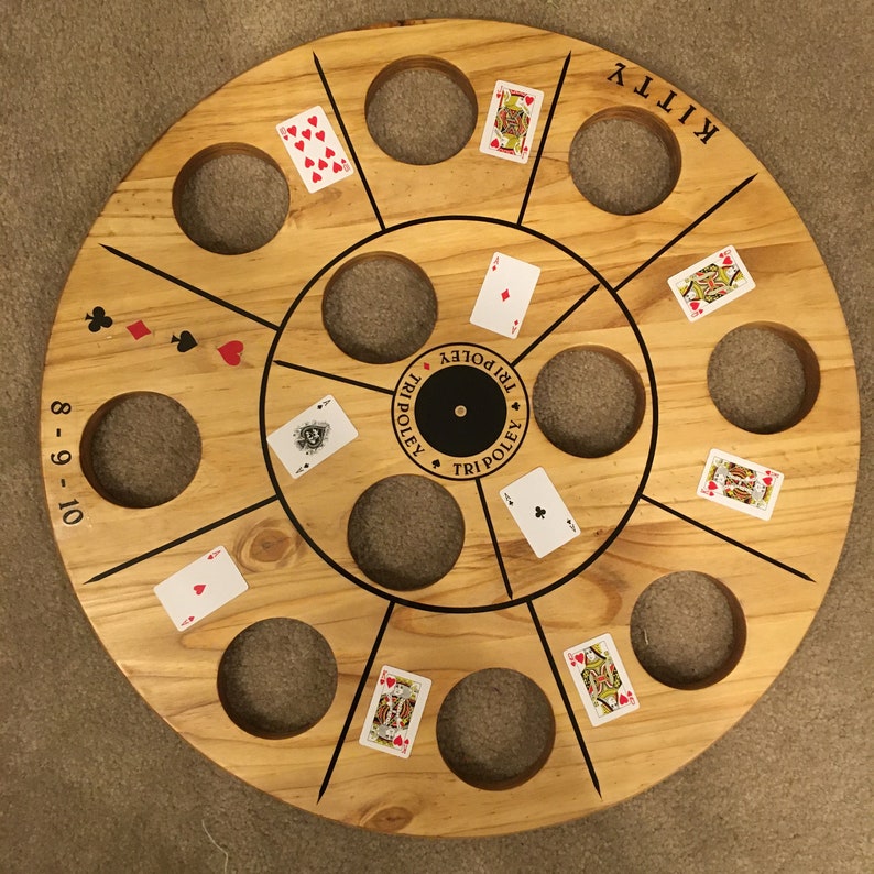 Tripoley Game Board Hand Crafted Michigan Rummy Rummoli | Etsy