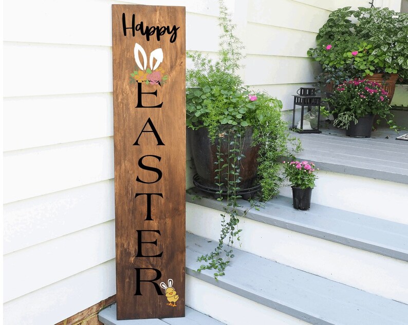 Happy Easter Sign Etsy